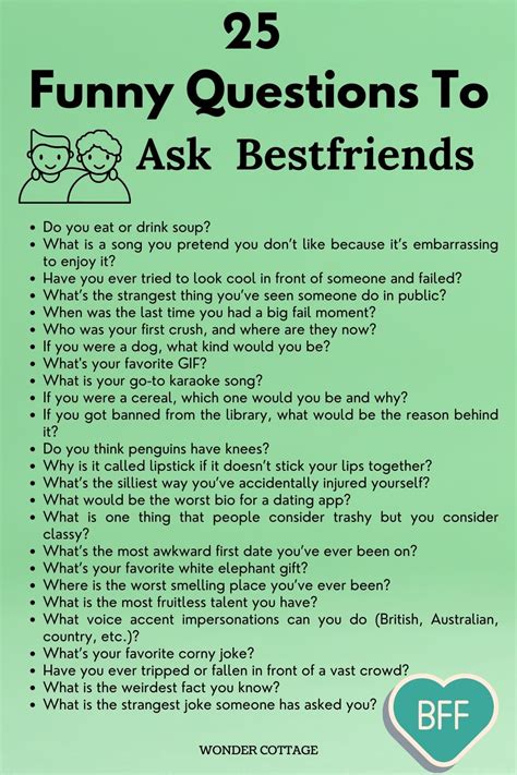 funny questions to ask friends.
